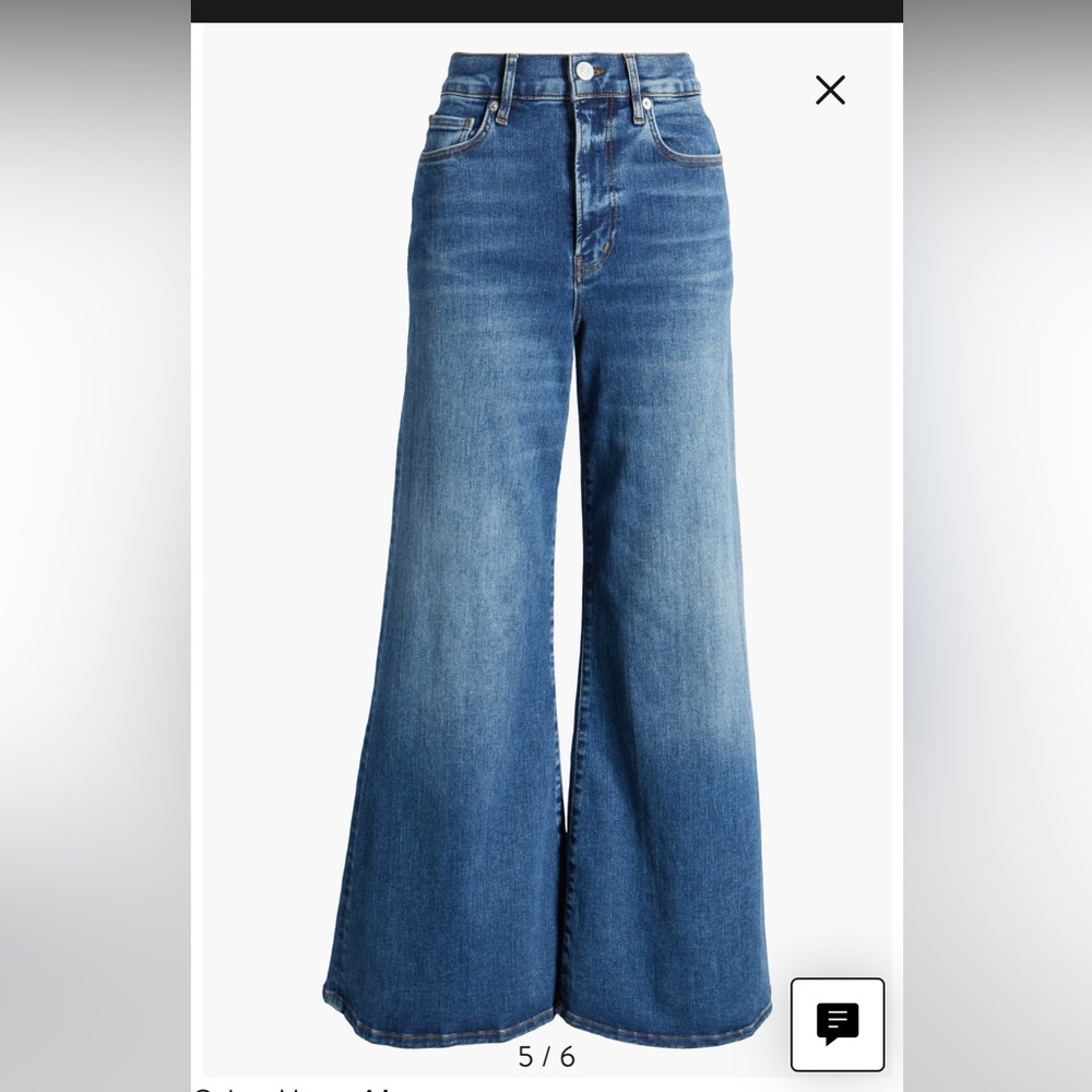 Frame Le Palazzo Crop Wide Leg Jeans Size 23
